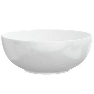 Wash Basin White 44x17 cm Ceramic Round - Giant Lobelia