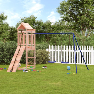 Outdoor Playset Solid Wood Douglas - Giant Lobelia