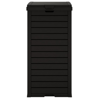 Outdoor Garbage Bin Black 41x41x86 cm Polypropylene - Giant Lobelia