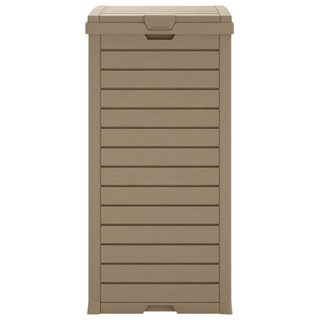 Outdoor Garbage Bin Light Brown 41x41x86 cm Polypropylene - Giant Lobelia