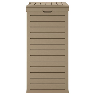 Outdoor Garbage Bin Light Brown 41x41x86 cm Polypropylene - Giant Lobelia