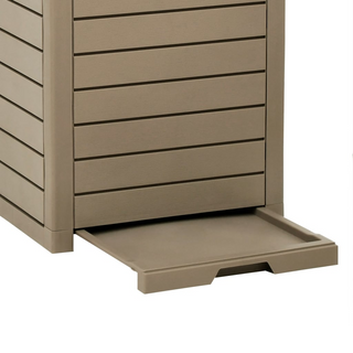 Outdoor Garbage Bin Light Brown 41x41x86 cm Polypropylene - Giant Lobelia