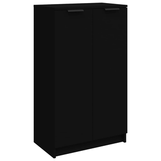 Shoe Cabinet Black 59x35x100 cm Engineered Wood - Giant Lobelia