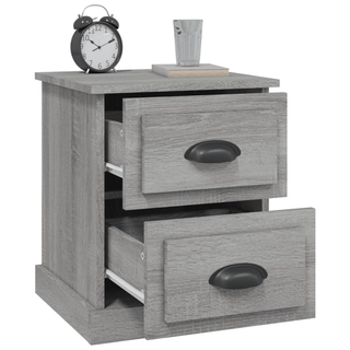 Bedside Cabinets 2 pcs Grey Sonoma 39x39x47.5 cm Engineered Wood - Giant Lobelia