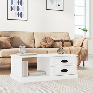 vidaXL Coffee Table White 90x50x35 cm Engineered Wood - Giant Lobelia