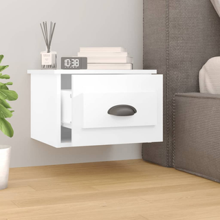 Wall-mounted Bedside Cabinets 2 pcs White 41.5x36x28cm - Giant Lobelia