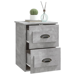 Wall-mounted Bedside Cabinets 2 pcs Concrete Grey 41.5x36x53cm - Giant Lobelia