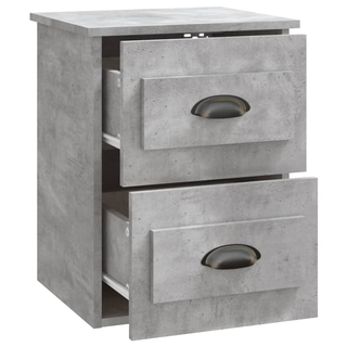 Wall-mounted Bedside Cabinets 2 pcs Concrete Grey 41.5x36x53cm - Giant Lobelia