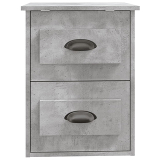 Wall-mounted Bedside Cabinets 2 pcs Concrete Grey 41.5x36x53cm - Giant Lobelia