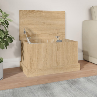 vidaXL Storage Box Sonoma Oak 50x30x28 cm Engineered Wood - Giant Lobelia