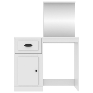 vidaXL Dressing Table with Mirror White 90x50x132.5 cm Engineered Wood - Giant Lobelia