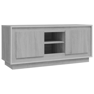 TV Cabinet Grey Sonoma 102x35x45 cm Engineered Wood - Giant Lobelia