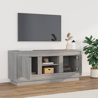 TV Cabinet Grey Sonoma 102x35x45 cm Engineered Wood - Giant Lobelia