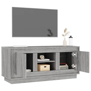 TV Cabinet Grey Sonoma 102x35x45 cm Engineered Wood - Giant Lobelia