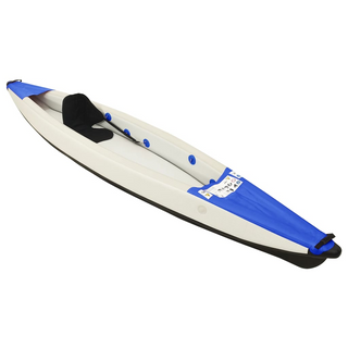 vidaXL Inflatable Kayak Blue 375x72x31 cm Polyester - Giant Lobelia