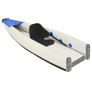 vidaXL Inflatable Kayak Blue 375x72x31 cm Polyester - Giant Lobelia