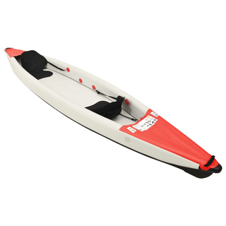 vidaXL Inflatable Kayak Red 424x81x31 cm Polyester - Giant Lobelia