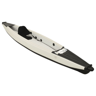 vidaXL Inflatable Kayak Black 375x72x31 cm Polyester - Giant Lobelia