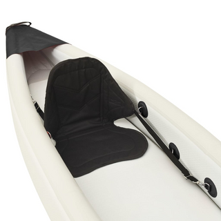 vidaXL Inflatable Kayak Black 375x72x31 cm Polyester - Giant Lobelia