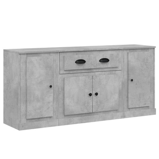 Sideboards 3 pcs Concrete Grey Engineered Wood - Giant Lobelia