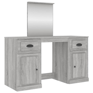 vidaXL Dressing Table with Mirror Grey Sonoma 130x50x132.5 cm - Giant Lobelia