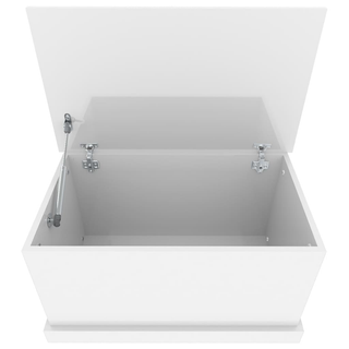 Storage Box High Gloss White 70x40x38 cm Engineered Wood - Giant Lobelia