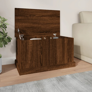 vidaXL Storage Box Brown Oak 70x40x38 cm Engineered Wood - Giant Lobelia