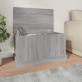 vidaXL Storage Box Grey Sonoma 70x40x38 cm Engineered Wood - Giant Lobelia