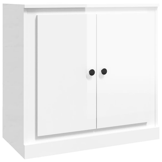 vidaXL Sideboards 3 pcs High Gloss White Engineered Wood - Giant Lobelia