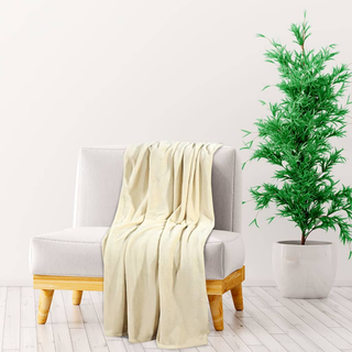 Blanket Cream 150x200 cm Polyester - Giant Lobelia