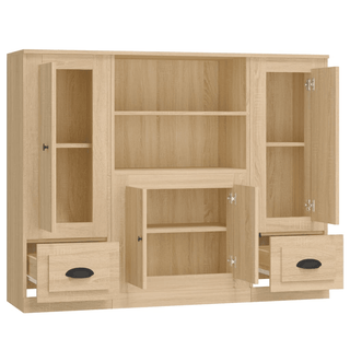 vidaXL Highboards 3 pcs Sonoma Oak Engineered Wood - GIANT LOBELIA