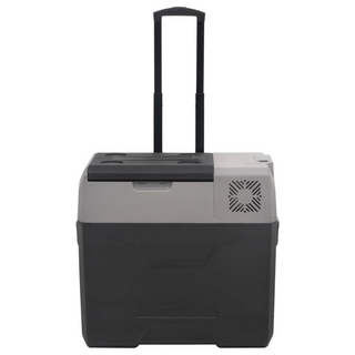 vidaXL Cool Box with Wheel and Handle Black&Grey 50 L Polypropylene - Giant Lobelia