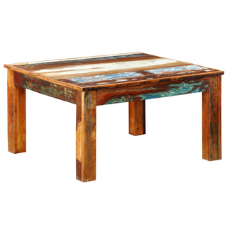 vidaXL Coffee Table Square Reclaimed Wood - Giant Lobelia