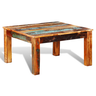 vidaXL Coffee Table Square Reclaimed Wood - Giant Lobelia