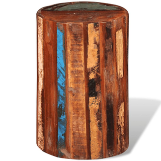 vidaXL Stool Solid Reclaimed Wood - Giant Lobelia