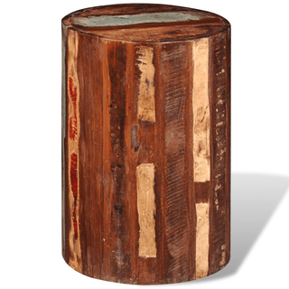 vidaXL Stool Solid Reclaimed Wood - Giant Lobelia