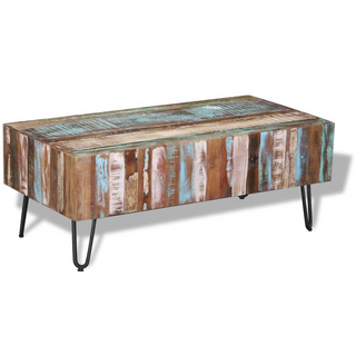 vidaXL Coffee Table Solid Reclaimed Wood 100x50x38 cm - Giant Lobelia