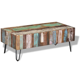 vidaXL Coffee Table Solid Reclaimed Wood 100x50x38 cm - Giant Lobelia