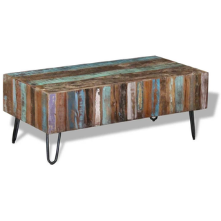 vidaXL Coffee Table Solid Reclaimed Wood 100x50x38 cm - Giant Lobelia