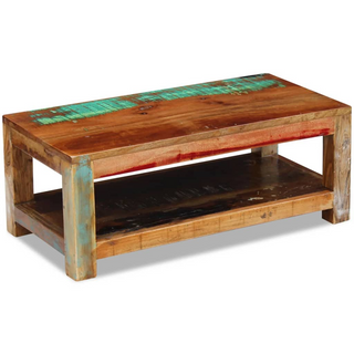 vidaXL Coffee Table Solid Reclaimed Wood 90x45x35 cm - Giant Lobelia