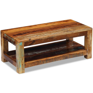 vidaXL Coffee Table Solid Reclaimed Wood 90x45x35 cm - Giant Lobelia