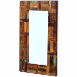 vidaXL Mirror Solid Reclaimed Wood 80x50 cm - Giant Lobelia