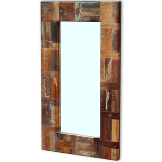 vidaXL Mirror Solid Reclaimed Wood 80x50 cm - Giant Lobelia