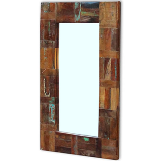 vidaXL Mirror Solid Reclaimed Wood 80x50 cm - Giant Lobelia