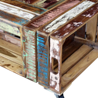 vidaXL Coffee Table Solid Reclaimed Wood 70x70x35 cm - Giant Lobelia