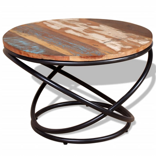 vidaXL Coffee Table Solid Reclaimed Wood 60x60x40 cm - Giant Lobelia