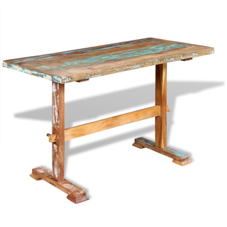 vidaXL Pedestal Dining Table Solid Reclaimed Wood 120x58x78 cm - Giant Lobelia