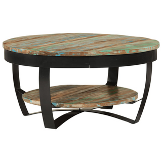 vidaXL Coffee Table Solid Reclaimed Wood 65x32 cm - Giant Lobelia