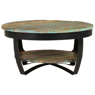 vidaXL Coffee Table Solid Reclaimed Wood 65x32 cm - Giant Lobelia