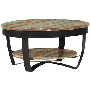 vidaXL Coffee Table Solid Reclaimed Wood 65x32 cm - Giant Lobelia